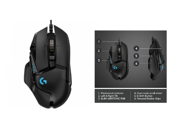 Logitech G502 Hero High Performance Gaming Mouse India